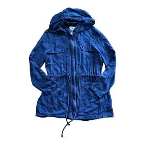 Jack by BB Dakota Blue Rayon Light Cinched Jacket S